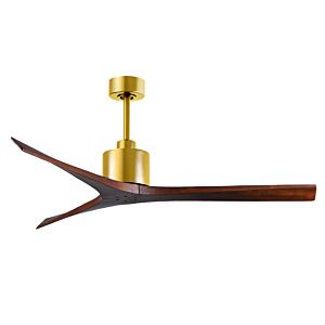 Mollywood 6-Speed DC 60 Ceiling Fan in Brushed Brass with Walnut blades