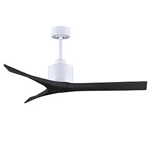 Mollywood 6-Speed DC 52 Ceiling Fan in Matte White with Matte Black blades