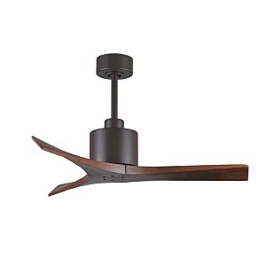 Mollywood 6-Speed DC 42 Ceiling Fan in Textured Bronze with Walnut blades