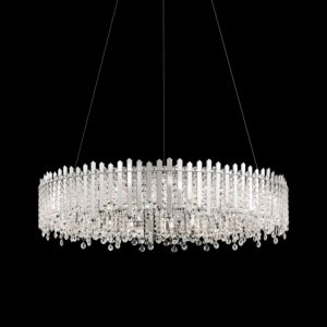Chatter 18-Light Pendant in Stainless Steel with Clear Crystals From Swarovski Crystals