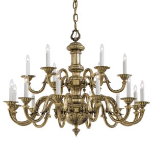 Traditional Chandelier in Classic Brass