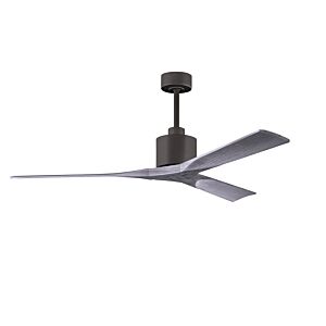 Nan 6-Speed DC 60 Ceiling Fan in Textured Bronze with Barnwood Tone blades