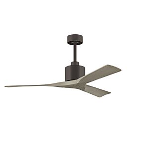 Nan 6-Speed DC 52 Ceiling Fan in Textured Bronze with Gray Ash blades
