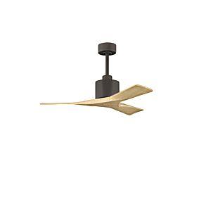 Nan 6-Speed DC 42 Ceiling Fan in Textured Bronze with Light Maple Tone blades