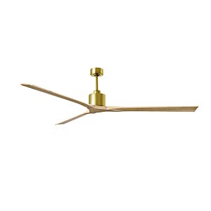 Nan XL 6-Speed DC 90 Ceiling Fan in Brushed Brass with Light Maple Tone blades