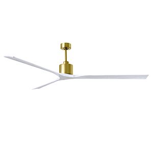 Nan XL 6-Speed DC 90 Ceiling Fan in Brushed Brass with Matte White blades