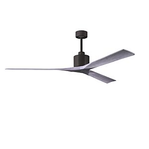 Nan XL 6-Speed DC 72 Ceiling Fan in Textured Bronze with Barnwood Tone blades