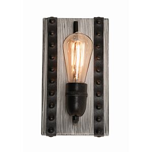 Noah 1-Light Wall Sconce in Distressed Grey