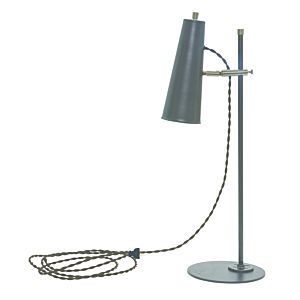 House of Troy Norton 24 Inch Table Lamp in Granite with Satin Nickel Accents