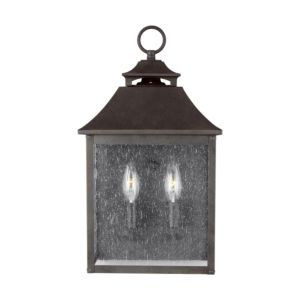Visual Comfort Studio Galena 2-Light Outdoor Wall Light in Sable by Sean Lavin
