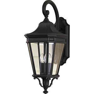 Feiss Cotswold Lane Collection 10 Inch Outdoor Lantern   Black