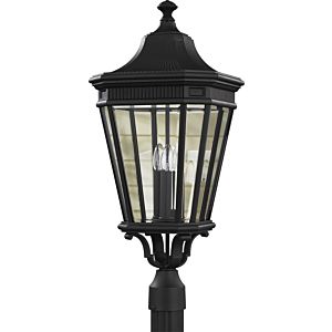 Feiss Cotswold Lane Collection 12 Inch Outdoor Lantern in Black Finish