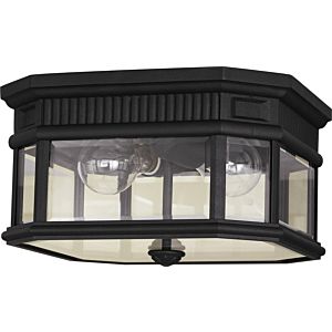 Feiss Cotswold Lane Collection 7 Inch Outdoor Lantern in Black Finish