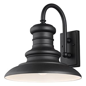 Feiss Redding Station 16 Inch Outdoor Wall Light in Textured Black