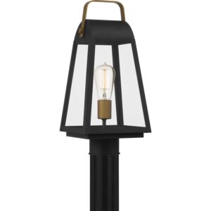 O'Leary 1-Light Outdoor Post Mount in Earth Black