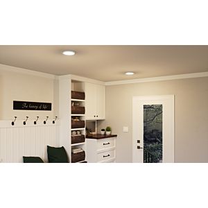 Quoizel Outskirts 8 Inch Ceiling Light in Brushed Nickel