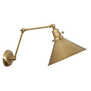 Otis Wall Lamp in Antique Brass