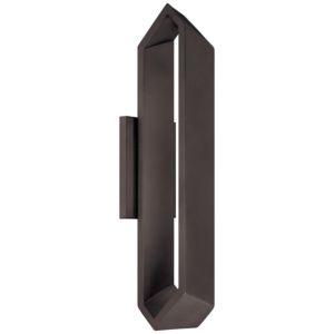 George Kovacs Pitch 19 Inch Outdoor Wall Light in Black