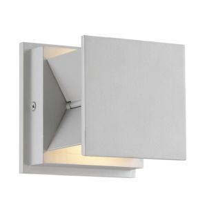  Baffled Wall Sconce in Silver Dust