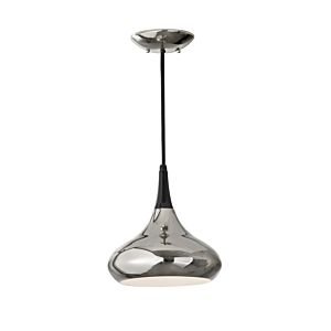 Feiss Belle 10 Inch Mini Pendant in Polished Nickel