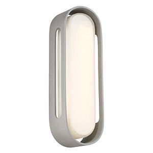 George Kovacs Floating Oval 15 Inch Outdoor Wall Light in Sand Silver