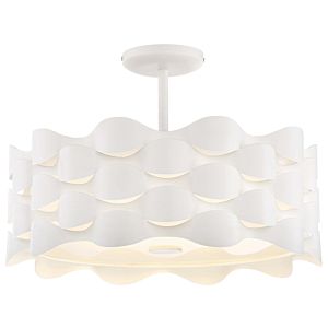 George Kovacs Coastal Current Ceiling Light in Sand White