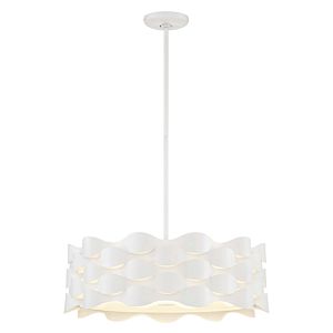 George Kovacs Coastal Current 21 Inch Pendant Light in Sand White