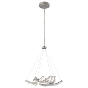 George Kovacs Swing Time 25 Inch Pendant Light in Brushed Silver
