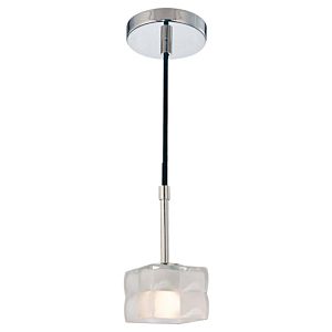 George Kovacs Squared 4 Inch Pendant Light in Polished Nickel