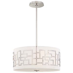 George Kovacs Alecia'S Necklace 3 Light 18 Inch Pendant Light in Brushed Nickel