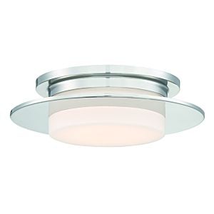  Press Ceiling Light in Polished Nickel