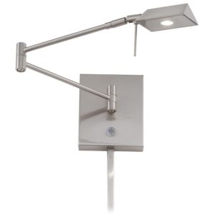  George's Reading Room Wall Lamp in Brushed Nickel