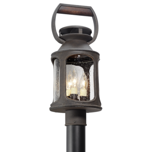 Troy Old Trail 3 Light 20 Inch Outdoor Post Light in Centennial Rust