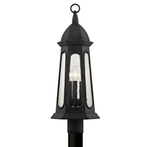 Troy Astor 3 Light 22 Inch Outdoor Post Light in Vintage Iron