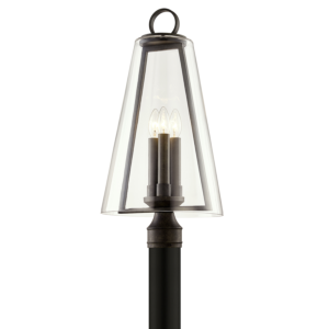 Troy Adamson 3 Light Outdoor Post Light in French Iron