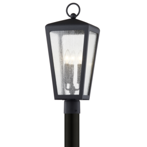 Troy Mariden 3 Light Outdoor Post Light in Textured Black