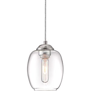 George Kovacs Bubble 6 Inch Pendant Light in Brushed Nickel