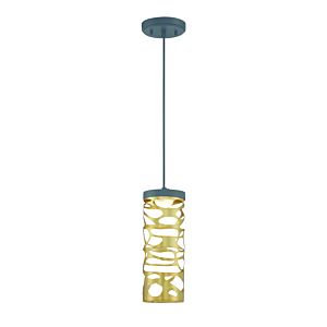 George Kovacs Golden Eclipse Pendant Light in Coal And Honey Gold