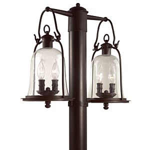 Troy Owings Mill 4 Light 18 Inch Outdoor Post Light in Natural Bronze