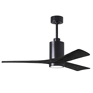 Patricia 6-Speed DC 60" Ceiling Fan w/ Integrated Light Kit in Matte Black with Matte Black blades
