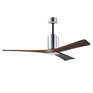 Patricia 1-Light 60 Ceiling Fan in Polished Chrome