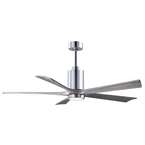 Patricia 1-Light 60" Ceiling Fan in Polished Chrome
