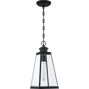 Paxton 1-Light Outdoor Hanging Lantern in Matte Black