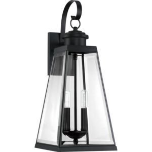 Quoizel Paxton 2 Light 9 Inch Outdoor Hanging Light in Matte Black