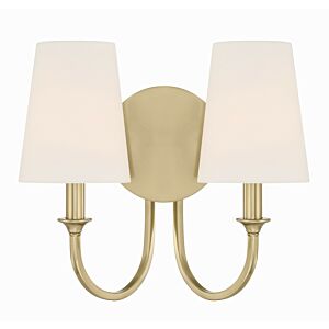 Payton 2-Light Wall Mount in Vibrant Gold