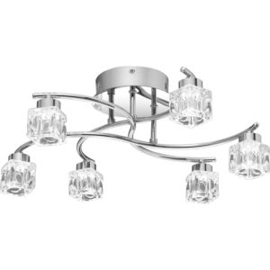 Quoizel Clear Hollow 19 Inch Ceiling Light in Polished Chrome