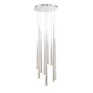 Modern Forms Cascade 9 Light 17 Inch in Polished Nickel