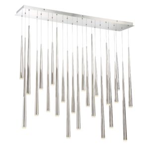 Modern Forms Cascade 23 Light 54 Inch in Polished Nickel