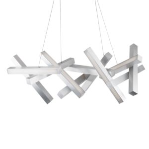 Modern Forms Chaos Chandelier in Brushed Aluminum