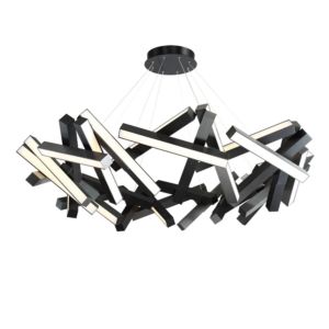 Modern Forms Chaos 31 Light 61 Inch in Black
